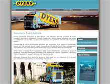 Tablet Screenshot of dyers.com.au